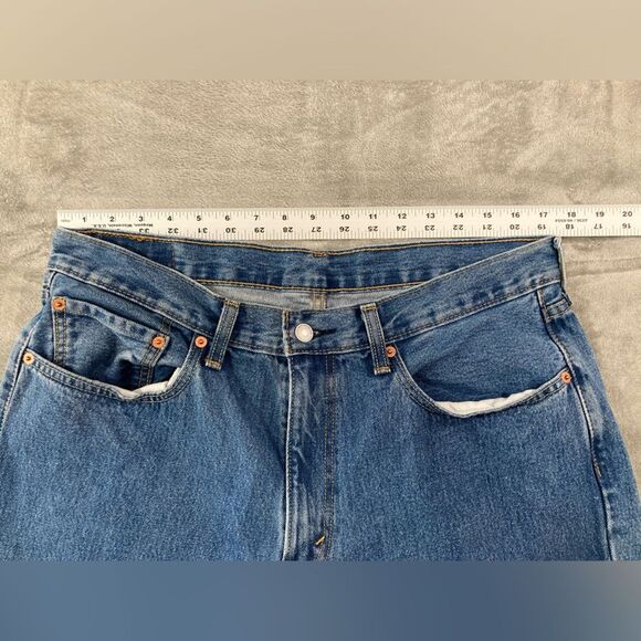 Levi's 550 Jeans Men's 36X30 Blue Denim Relaxed Fit Tapered Leg Casual - Picture 10 of 13